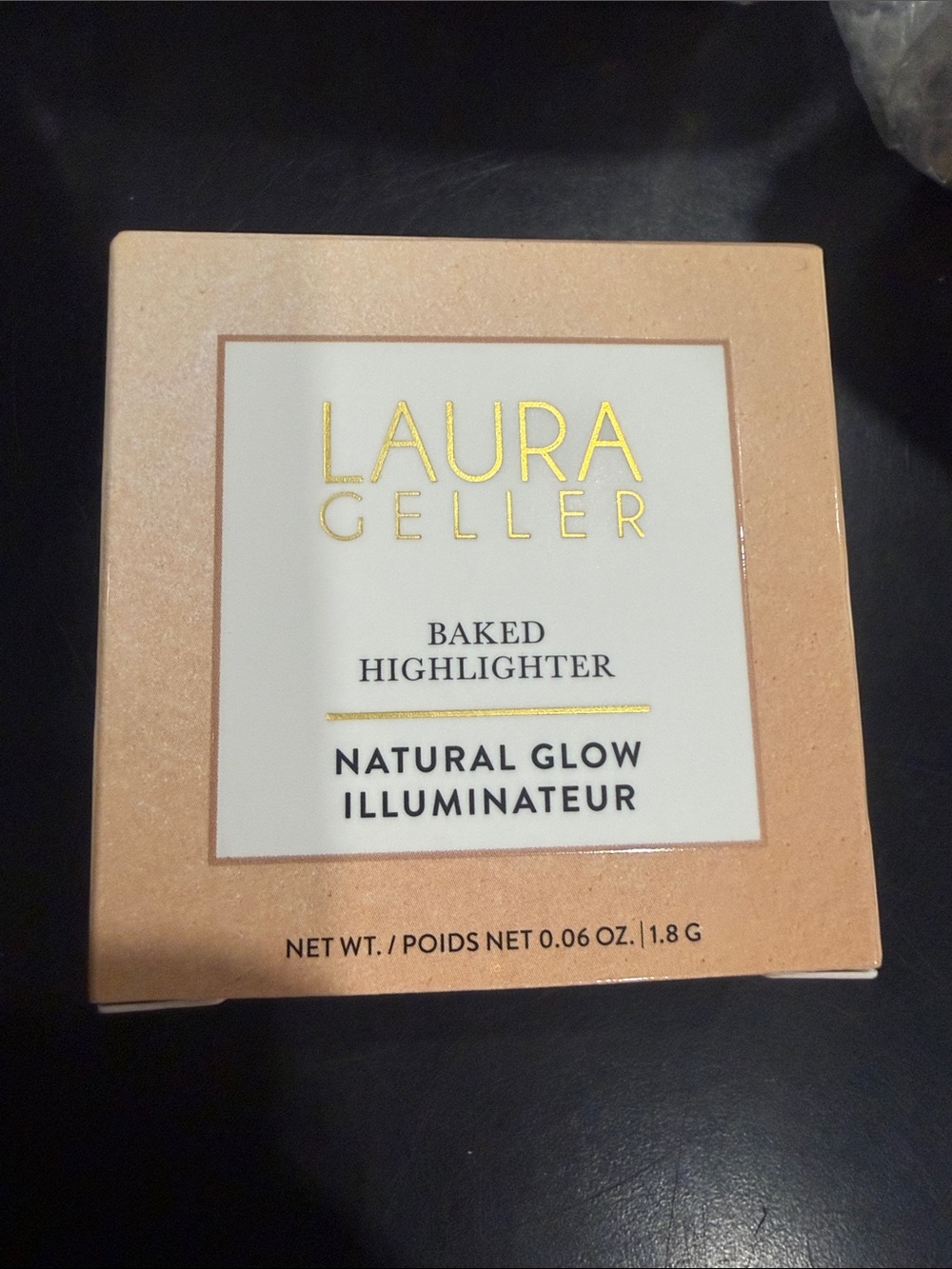 LauraGeller Highlighter Natural Glow Illumination 0.06oz Frenchvanilla color/new